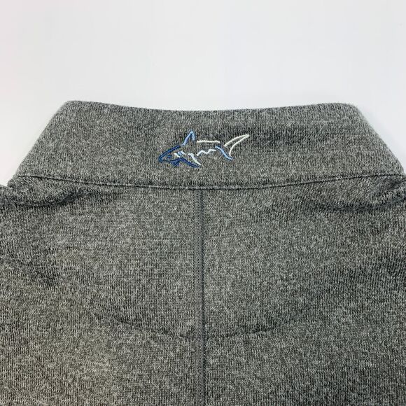 Greg Norman Sweatshirt Mens M Medium Gray Half Zip Mock Neck Golf Cover Up - Picture 9 of 12